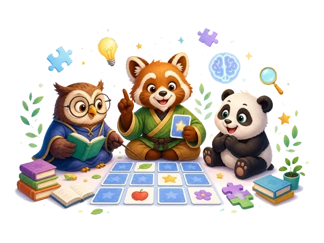 Flipolix animal friends — a lion, elephant, monkey and tiger waving hello